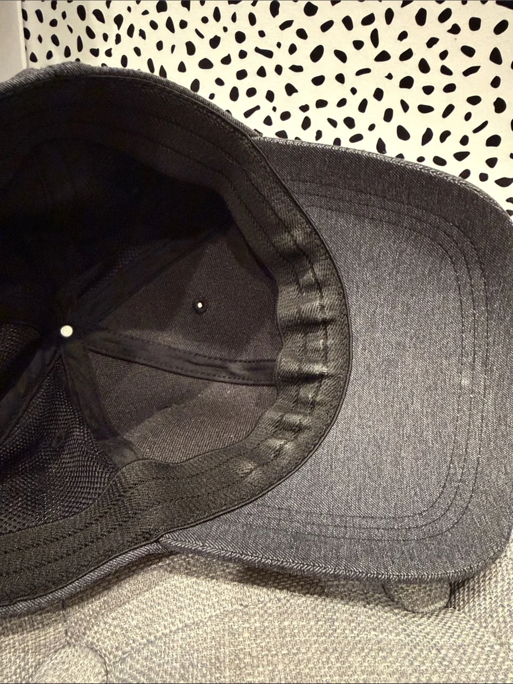 Lululemon black denim sporty Baseball Cap Athleisure hat